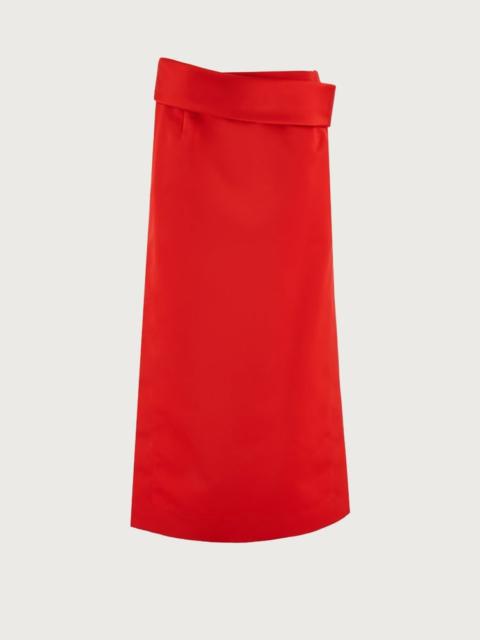 FERRAGAMO MIDI SKIRT WITH SIDE SLIT