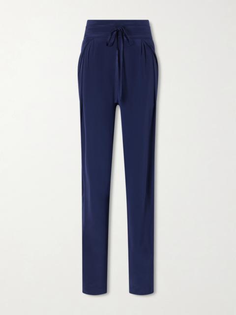 SHARON WAUCHOB The Vardar Silk-blend Straight-leg Pants
