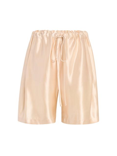 KHAITE Rohe Satin Shorts light pink