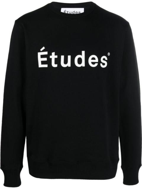 logo-print crew neck sweatshirt