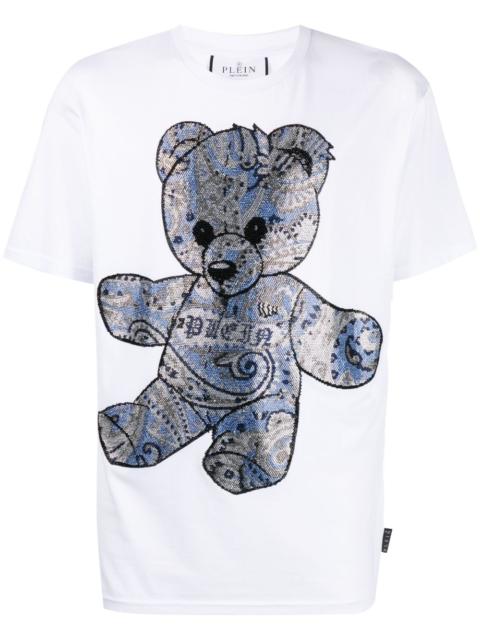 PHILIPP PLEIN teddy-bear motif short-sleeve T-shirt