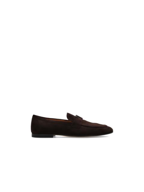 Tod's TOD's T-Timeless Brown Suede Loafers New & Authentic (Men's