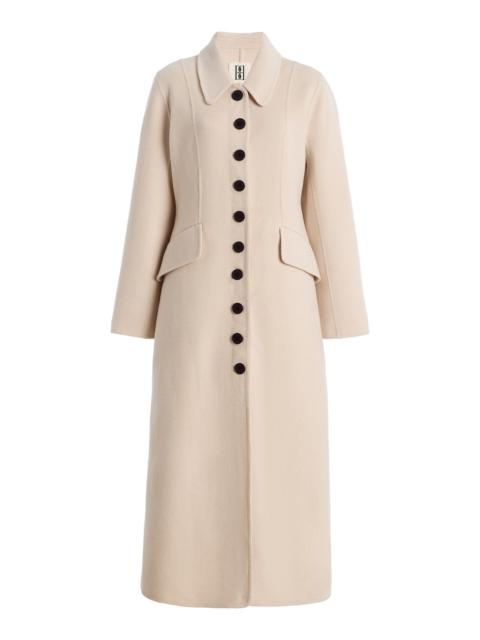BY MALENE BIRGER Magdalena Single-Breasted Wool Coat off-white