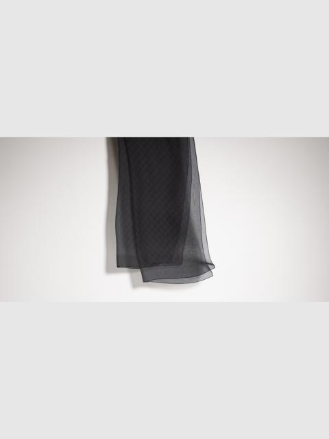 GUCCI Printed silk chiffon stole