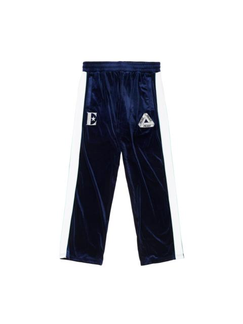 PALACE PALACE ELTON JOHN VELOUR TRACK BOTTOMS NAVY