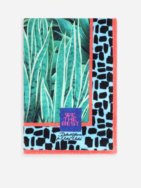 Dolce & Gabbana Jungle mix-print terry cloth beach towel