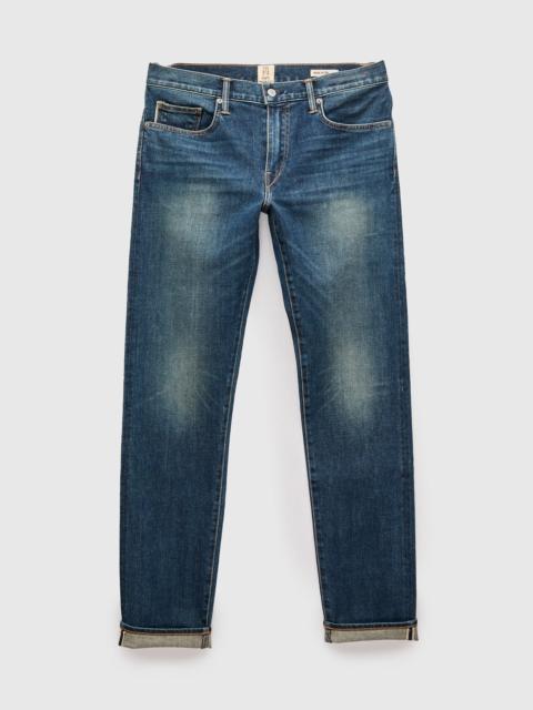 HIROSHI KATO "Rain" 10.5oz Washed Indigo Stretch Selvedge Denim - Pen Slim
