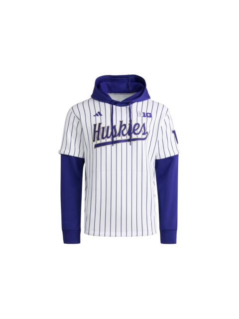 adidas adidas Huskies Hooded Jersey Washington White Team College Purple