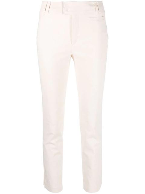 mid-rise straight trousers