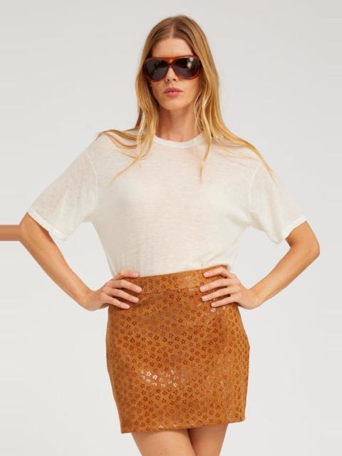 SPRWMN IVORY TISSUE CASHMERE VINTAGE TEE