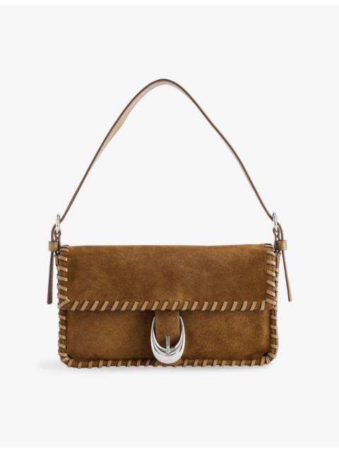 STAUD Harlow Suede Shoulder Bag
