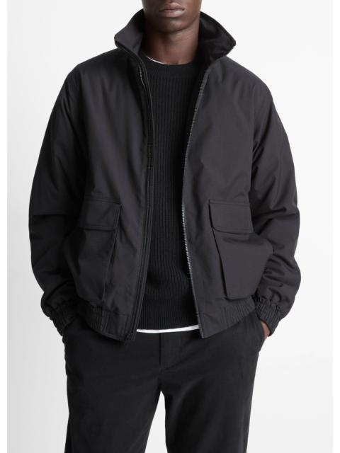 Vince Italian Cotton Ripstop Bomber Jacket