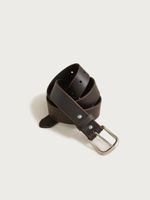 J.CREW Round-buckle jeans belt in leather