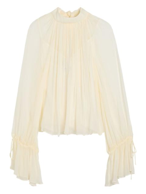 STAUD Roux pleated blouse