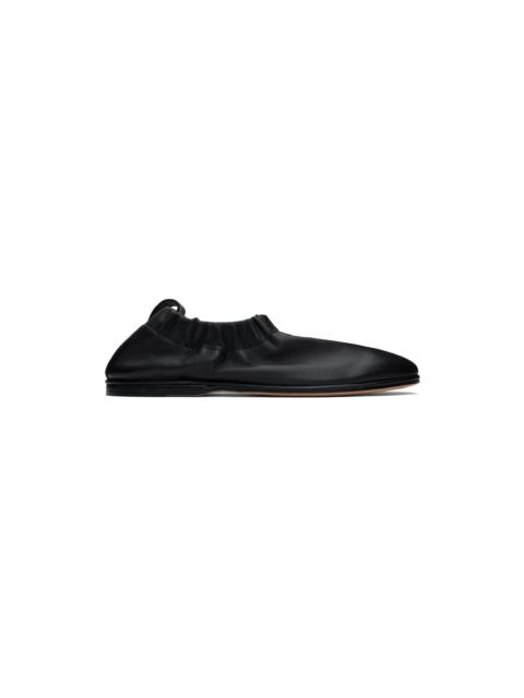LAUREN MANOOGIAN Black Banded Ballerina Flats