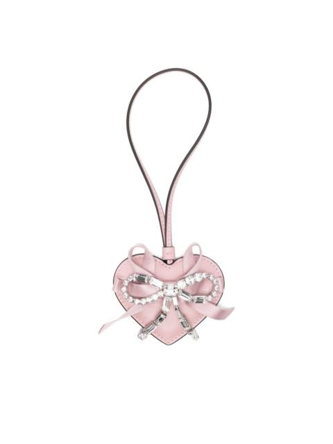 JIMMY CHOO heart charmz bow keyring