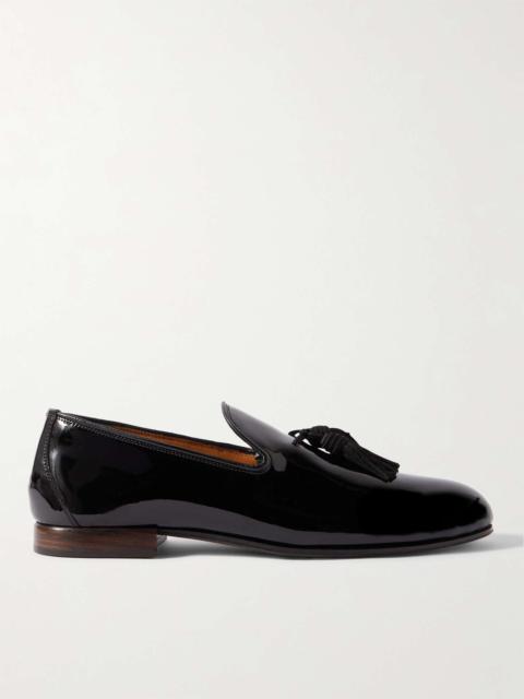 TOM FORD Nicolas Tasselled Patent-Leather Loafers