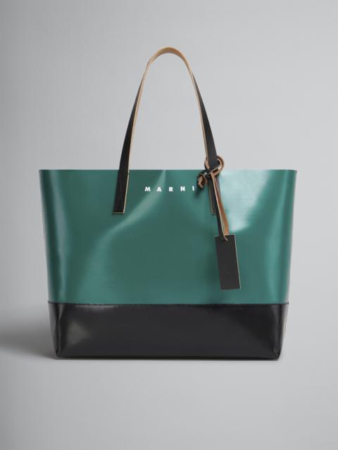 TRIBECA SHOPPING BAG IN GREEN AND BLACK