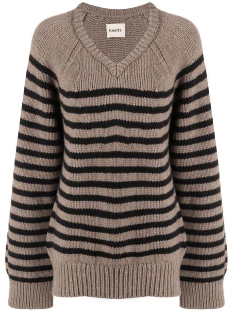 Nalani striped cashmere jumper