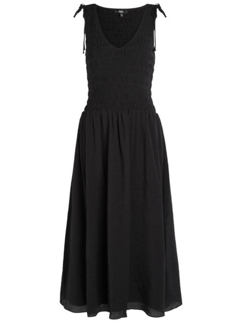 PAIGE Paige Sebestian Shirred Woven Midi Dress