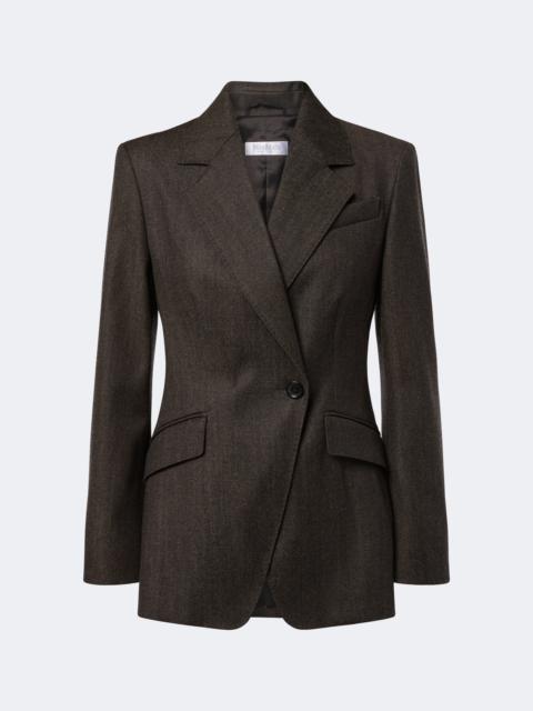 Max Mara Double-breasted virgin wool blazer