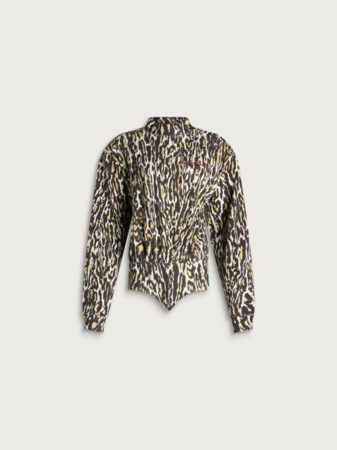 WILLY CHAVARRIA Willy Chavarria Cheetah Long Sleeve Bodysuit