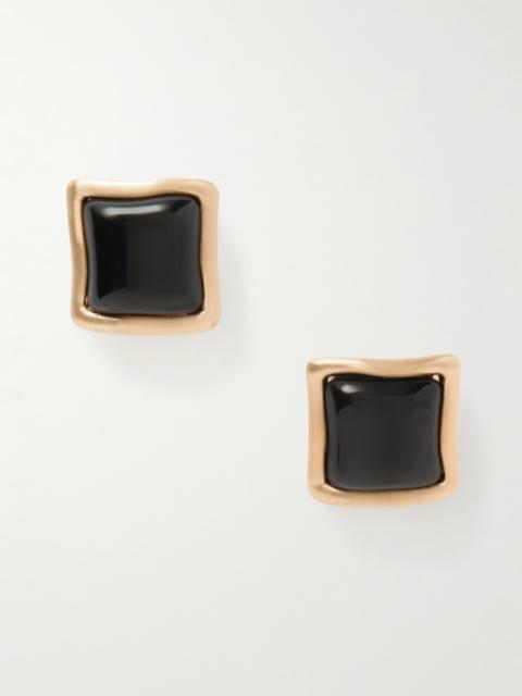 Cult Gaia Suni Gold-tone And Resin Earrings