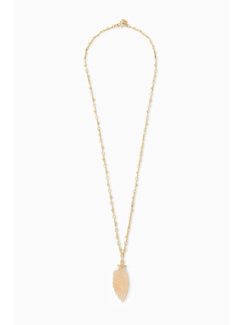 ULLA JOHNSON Large Wing Charm Necklace