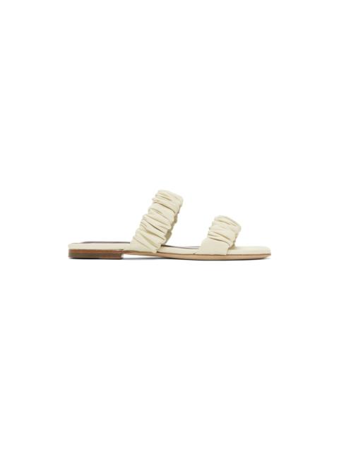 STAUD Off-White Maya Sandals