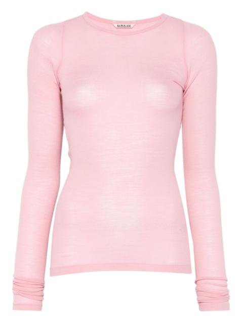 AURALEE ribbed long-sleeve top