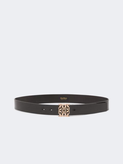 Max Mara SUMERO Leather belt - BLACK