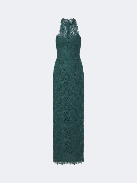 Monique Lhuillier Halterneck lace gown