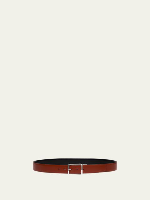 Santoni Men's Reversible Leather Belt