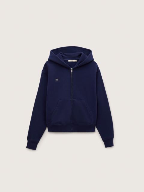 PANGAIA Mens Heavyweight Zip Up Hoodie - Ocean Navy