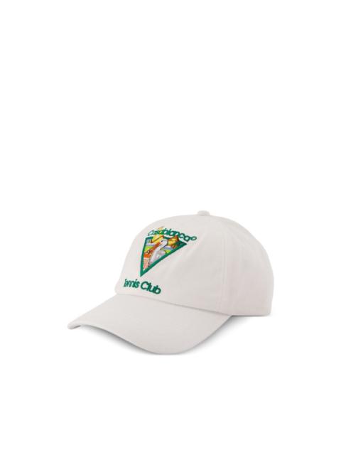 CASABLANCA Pyramid Abduction Tennis Club cotton baseball cap