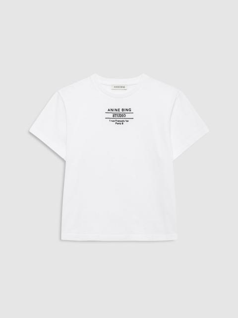 ANINE BING Shelley Tee Studio - White