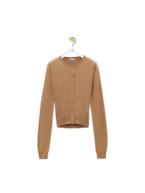 Loewe Draped cardigan in cashmere and silk