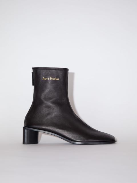 Acne Studios Square toe booties - Black/black