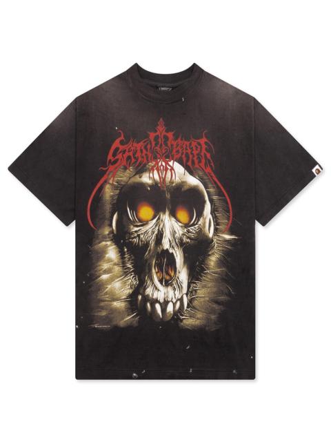 SAINT M×××××× X Bape Saint Bape T-shirt Black