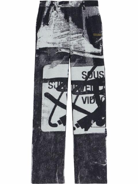 Off-White x Pablo Tomek double straight trousers