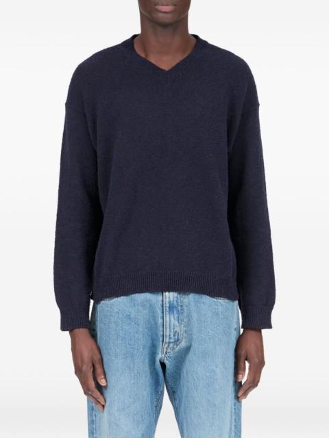 Maison Margiela V-neck stitched sweater