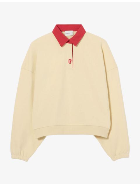 Claudie Pierlot Oversized Brand-Embroidered Cotton Sweatshirt