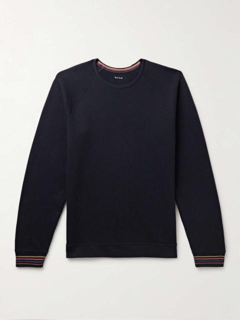 Striped Appliquéd Cotton-Jersey Sweatshirt