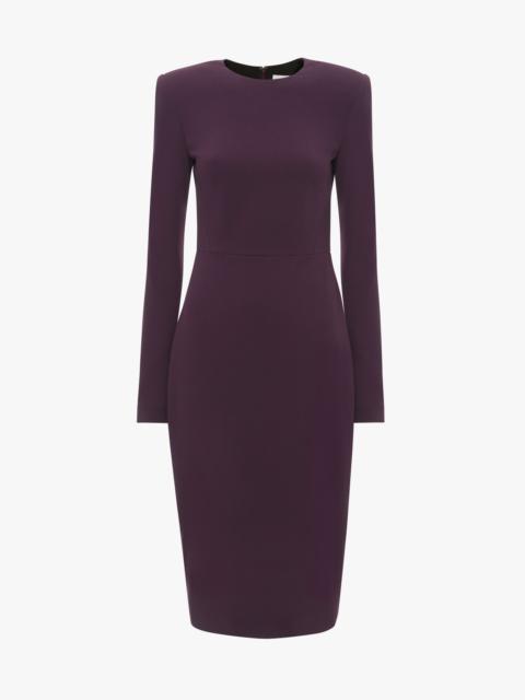 Victoria Beckham Long Sleeve T-Shirt Fitted In Fig