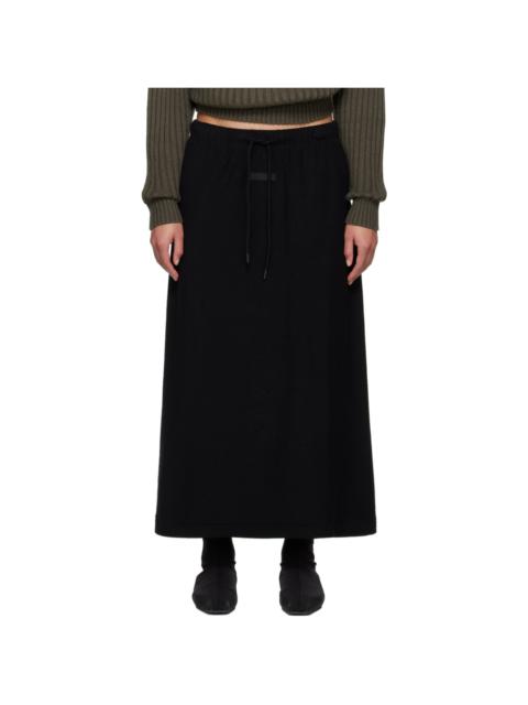 ESSENTIALS Black Long Midi Skirt