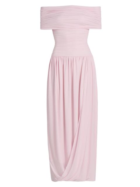 RONNY KOBO Women's Irulan Jersey Off-The-Shoulder Maxi Dress - Icy Pink