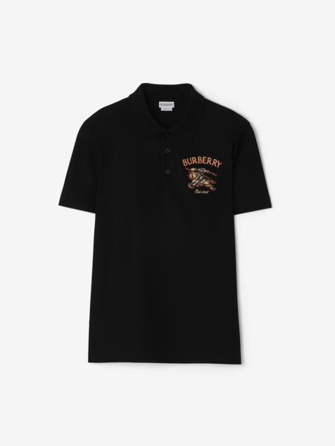 Burberry Knight Check Cotton Polo Shirt