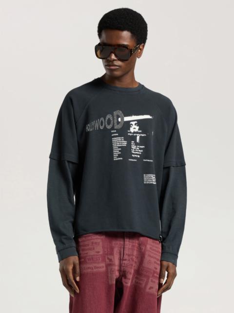 Palm Angels Neon Boulevard Double Layer Long Sleeve Top
