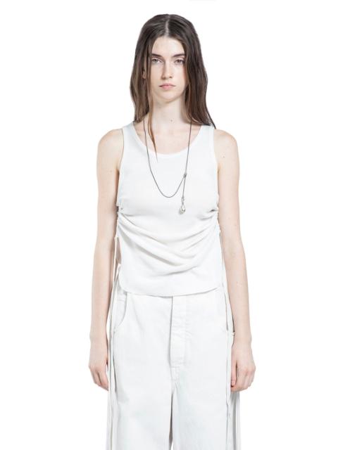 Ann Demeulemeester Mara Wrinkled Cropped Tank Top