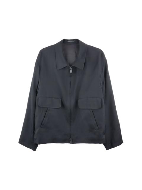 wool gabardine bomber jacket